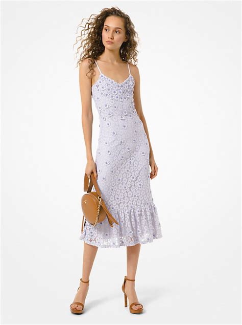 michael michael kors corded lace ruffled dress|Michael Kors Ruffled Lace Dress & Reviews .